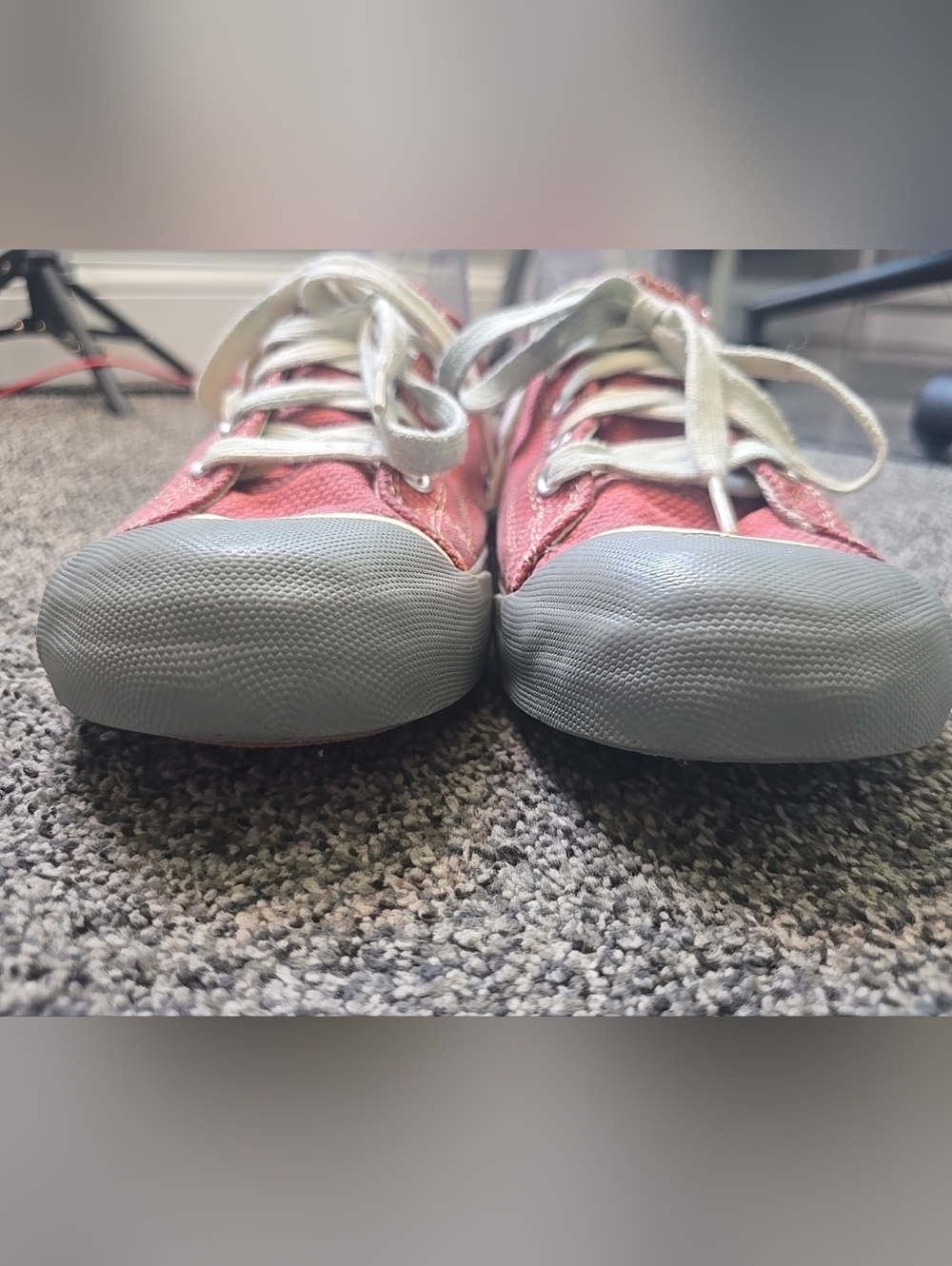 Keen women's Colorado lace up canvas shoes coral/gray size 9.5 - Picture 7 of 11